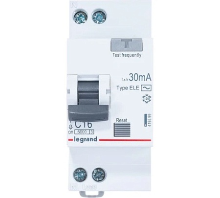 Авт выкл диф тока АВДТ 16А 1П+Н АС 30мА Rx3 Legrand (1)