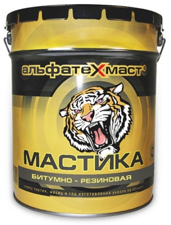 Мастика битумная АльфаТехМаст битумно-резиновая 5 кг