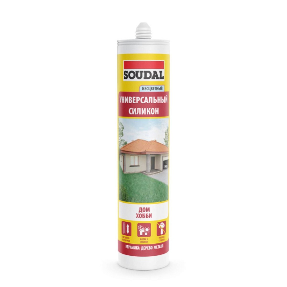 Герметик SOUDAL универсальный белый 280мл (15)